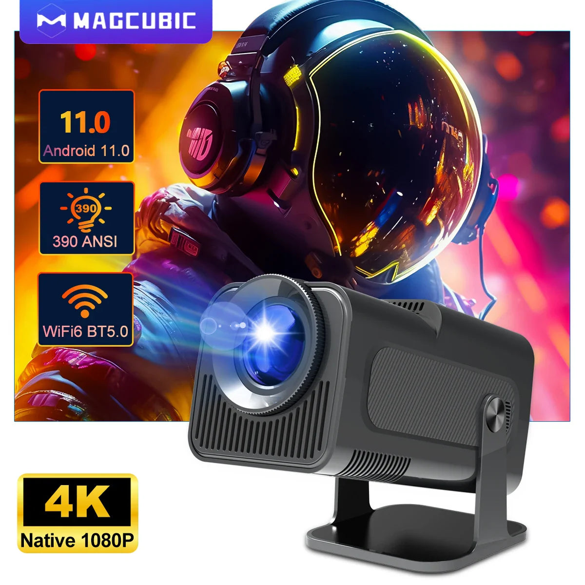 Magcubic 4K Android 11 Projector